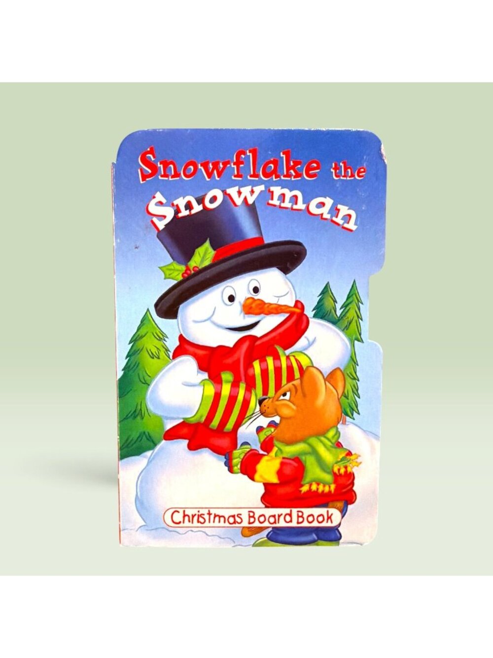 Snowflake the Snowman Christmas Board Book 2009 Vintage Kids Holiday